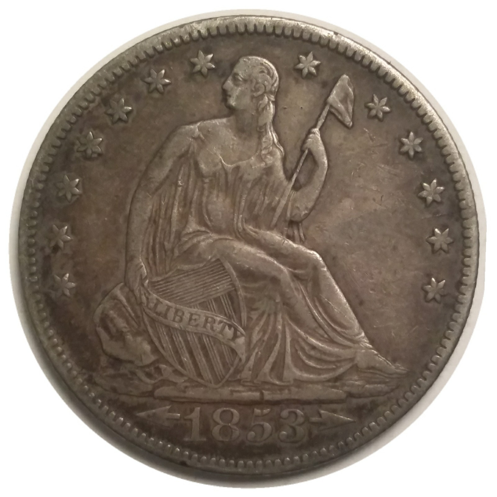 1853-O-50c-Liberty-Seated-Half-Dollar-Arrows-&-Rays